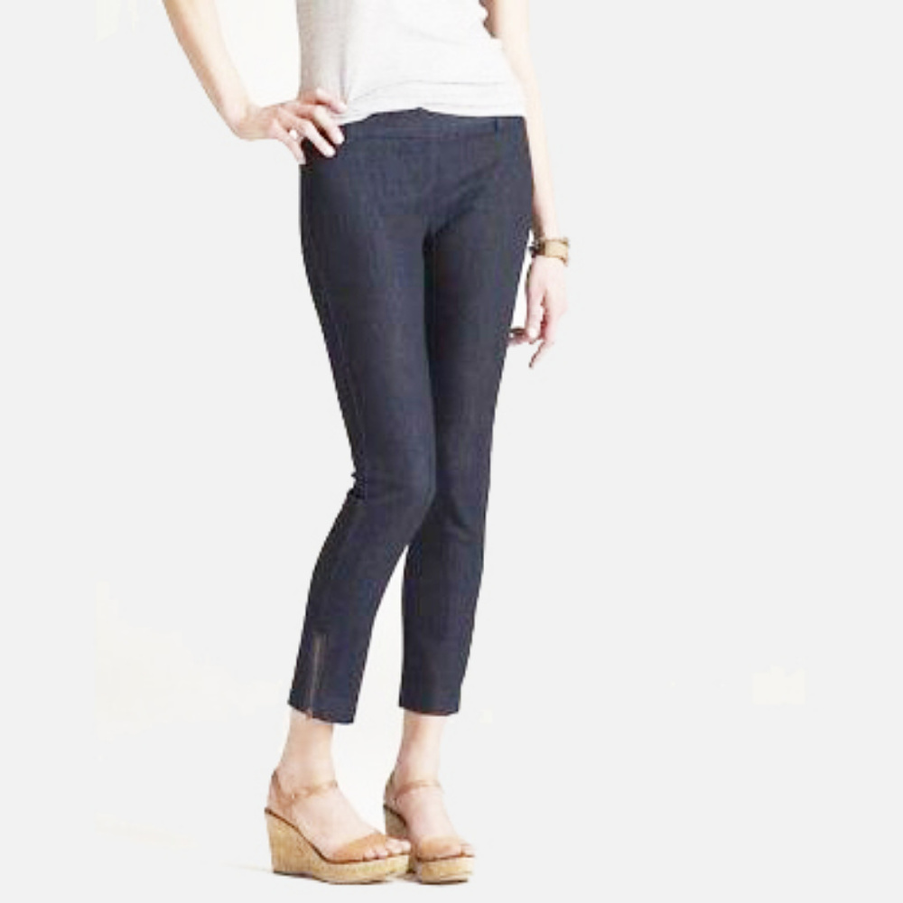 J. Crew City Fit Cropped Zipper Ankle Stretch Jeans